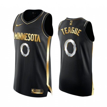NBA Mænd Trøje Minnesota Timberwolves Jeff Teague 0 2020-21 Sort Golden Edition Swingman NBA Mænd Trøje Minnesota Timberwolves Jeff Teague 0 2020-21 Sort Golden Edition Swingman